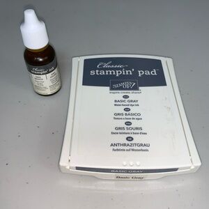 Stampin' Up Ink Pad Basic Gray Neutral Slate Classic Refill Ink Bottle Scrapbook